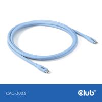 club3D USB-C-kabel USB-C stekker 2.00 m Blauw CAC-3003 - thumbnail