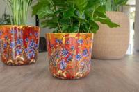 TS Collection bloempot dreamy hummingbird kunststof, metaal 18x16cm dreamy hummingbird - thumbnail