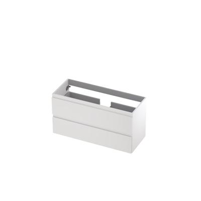 INK - Onderkast 2 Laden Greeploos Gelakt - 1000x400x520 Mm - Mat Wit