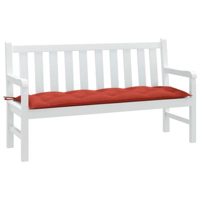 Tuinbankkussen 150x50x7 cm stof gemleerd rood Tuinbankkussen 150x50x7 cm stof gemleerd rood