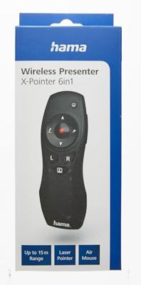 Hama Wireless-laser-presenter X-Pointer 6in1 Muis Zwart - thumbnail
