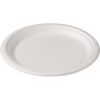 Depa Bord | rond | 1-vaks | bagasse (suikerrietpulp) | Ø23cm | wit | 500 stuks - thumbnail