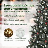 Kunstkerstboom met 300 LED Groen 240 cm PVC en Plastic en Staal - thumbnail