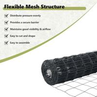 VidaXL Euro hek grijs 0,6 x 25 m pvc-gecoat ijzer - thumbnail