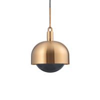 Buster and Punch - Forked Shade Globe Groot Hanglamp gerookt - thumbnail