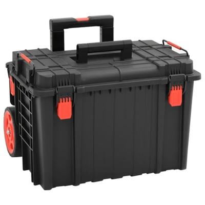 Flightcase draagbaar 56,5x34x16 cm PP zwart - thumbnail