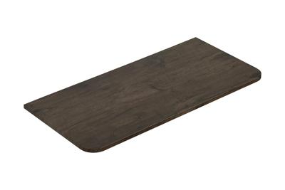 Topblad Wiesbaden Sulora 100x48 cm Afgeronde Hoeken Bruin Eiken