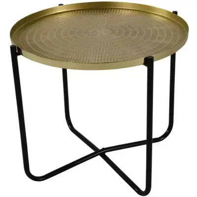El Hierro bijzettafel goud 35 cm