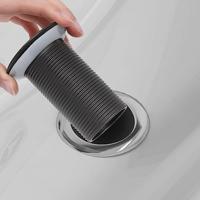 VidaXL Afvoer pop-up zonder overloop 6,4x6,4x9,1 cm grijs - thumbnail