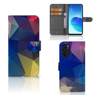 OPPO Reno6 5G | Book Case | Polygon Dark