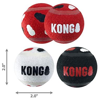 KONG SIGNATURE SPORT BALLS ASSORTI 5X5X5 CM 3 ST KONG SIGNATURE SPORT BALLS ASSORTI 5X5X5 CM 3 ST