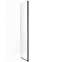 Aquasplash Draaibare Douchewand 45x200 cm 8 mm NANO Glas Mat Zwart Aquasplash - thumbnail