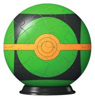 Ravensburger 3d puzzelbal pokémon pokébal groen, 54st. - thumbnail