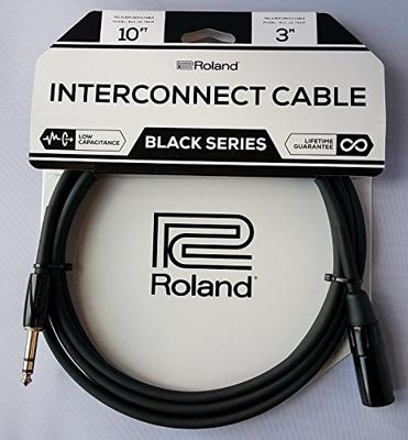 Roland RCC-10-TRXM Black Series XLR male-TRS jack male 3m