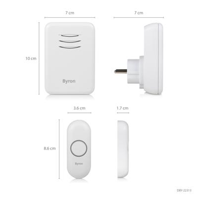 Byron DBY-22313 B313 Wireless doorbell set