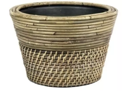 Drypot rotan lombok d32h26cm Van der Leeden - Van der leeden Drypot rotan lombok d32h26cm Van der Leeden - Van der leeden