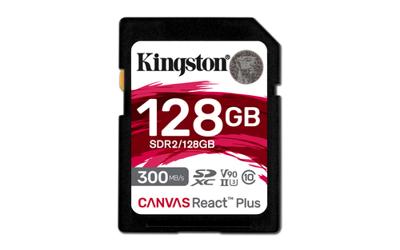 Micro SD geheugenkaart met adapter Kingston SDR2/128GB 128 GB SDXC UHS-II 8K Ultra HD - thumbnail