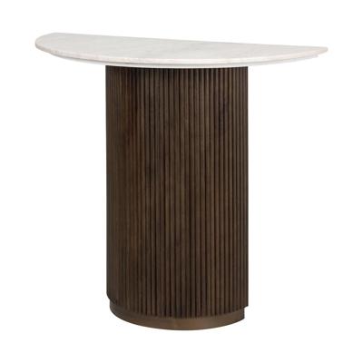 Richmond Sidetable 'Mayfield' Marmer en Mangohout, 90cm