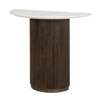 Richmond Sidetable 'Mayfield' Marmer en Mangohout, 90cm - thumbnail