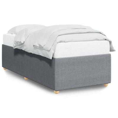 Bedframe zonder matras 120x190 cm stof lichtgrijs