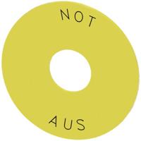 Siemens 3SU1900-0BB31-0AS0 3SU19000BB310AS0 Onderlegring Rond (Ø) 75 mm NOT-AUS Geel, Zwart 10 stuk(s) - thumbnail