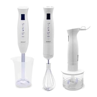 SOGO Human Technology Staafmixer 400 W Met maatbeker, Met hakmolenopzet, Met garde Wit