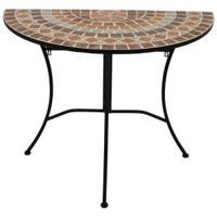 Bistrotafel halfrond - IJzer steen - Zwart 90 cm - thumbnail