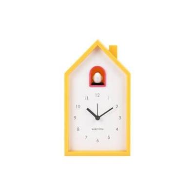 Karlsson Alarm Klok Modern Cuckoo Bright Geel