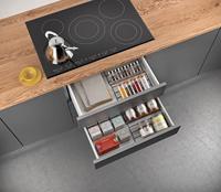 Metaltex verschuifbaar kruidenrek 26-51 cm zwart/metaal - thumbnail
