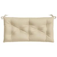 Tuinbankkussen 110x50x7 cm oxford stof beige - thumbnail