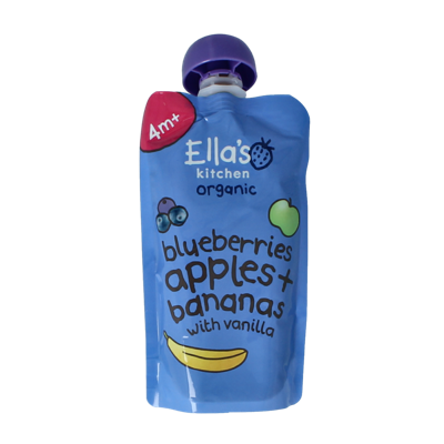Blueberries apples & bananas & vanille 4+ mnd bio 120 Gram