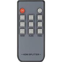 SpeaKa Professional 4 poorten HDMI-splitter Met audiopoorten, Met afstandsbediening 3840 x 2160 Pixel Zwart - thumbnail