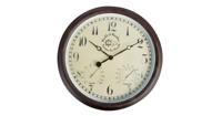 Esschert Design stationsklok met thermo-hygrometer 30,5 cm tf008 - thumbnail