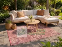 Buitenkleed 120x180cm roze/paars - thumbnail