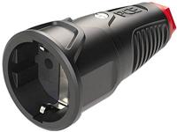 PCE 2520-sr Koppeling met randaarde Rubber, Thermoplast 250 V Zwart, Rood IP20 - thumbnail
