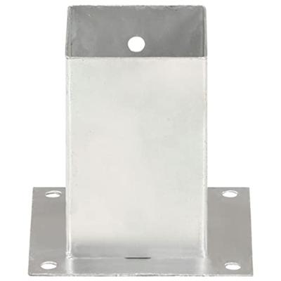 VidaXL Paalankers 4 st 91 mm gegalvaniseerd metaal VidaXL Paalankers 4 st 91 mm gegalvaniseerd metaal