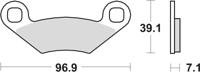 TRW remblokken "mcb 619" brake pad mcb 619 organic standard - thumbnail