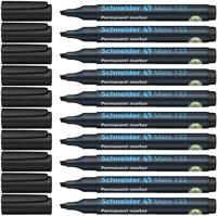 Permanent marker schneider maxx 133 1-4mm zwart | 10 stuks - thumbnail