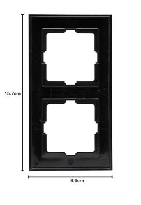 KOPP - Afdekraam - Athenis HK07 - 2-voudig - Mat Zwart