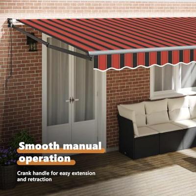 VidaXL Markies oranje en bruin 500 x 300 x 165 cm polyester en metaal