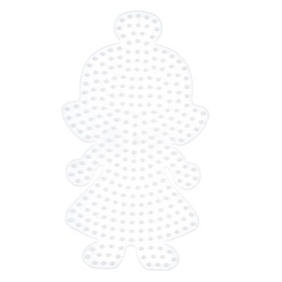 Hama strijkkralen grondplaat pop transparant