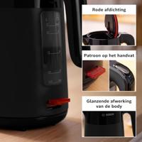 Bosch TWK2M163 waterkoker 1,7 l 2400 W Zwart - thumbnail