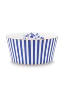 Pip Studio Royal Stripes Kom Blauw 12 cm - thumbnail