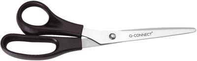 Q-CONNECT schaar Lefty, ft 21 cm, links, ronde punt, RVS, zwart, blister van 1 stuk Q-CONNECT schaar Lefty, ft 21 cm, links, ronde punt, RVS, zwart, blister van 1 stuk