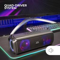Mars Gaming MSB-XT, Draagbare Luidspreker + Soundbar 2in1, Dynamische RGB Verlichting, 4 Drivers 20W Geluidssysteem, Bluetooth 5.3 Luidspreker + AUX/MicroSD/USB/FM Radio, Zwart - thumbnail