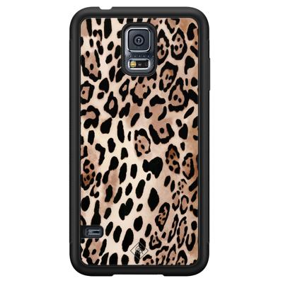 Samsung Galaxy S5 hoesje - Golden wildcat Samsung Galaxy S5 hoesje - Golden wildcat