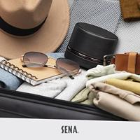 SENA - Laadstation van leer voor Apple Watch, reisoplader voor alle maten 38mm, 40mm, 42mm, 44mm - zwart - thumbnail