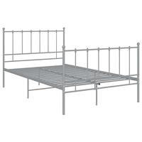 Bedframe metaal grijs 120x200 cm - thumbnail