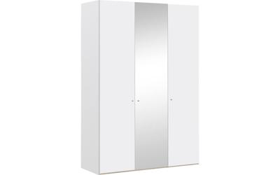 Goossens Kledingkast Easy Storage Ddk, Kledingkast 153 cm breed, 220 cm hoog, 2x draaideur en 1x spiegel draaideur midden