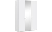 Goossens Kledingkast Easy Storage Ddk, Kledingkast 153 cm breed, 220 cm hoog, 2x draaideur en 1x spiegel draaideur midden - thumbnail
